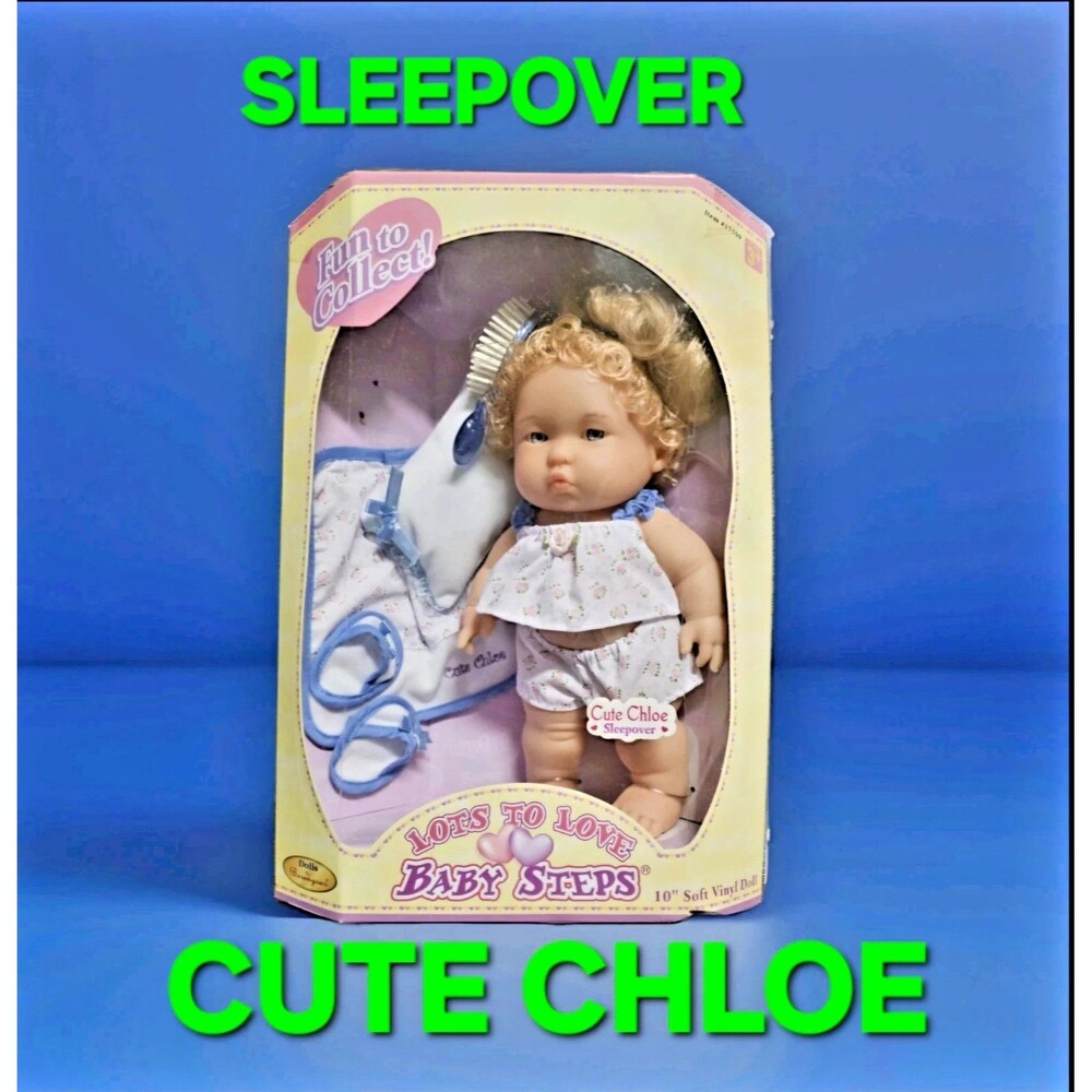 Baby Steps CUTE CHLOE ❤️️ NRFB JC Toys Berenguer LOTS TO LOVE Doll 10" SLEEPOVER